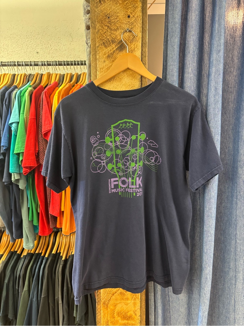 Folk Festival 2011 navy tee